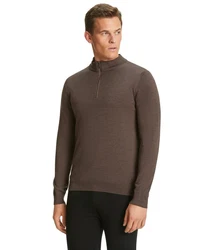 FALKE Strickpullover Khaki/Dunkelgrün/Grau