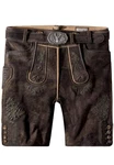 Stockerpoint Trachtenlederhose Bertl Dunkelbraun/Khaki/Braun
