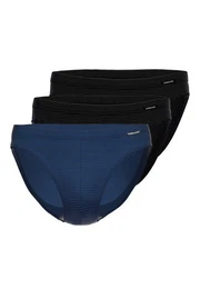 Slip 3er Pack Jeans Feinripp (Spar-Set, 3-St) Slip / Unterhose - Baumwolle - Ohne Eingriff -