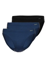 Slip 3er Pack Jeans Feinripp (Spar-Set, 3-St) Slip / Unterhose - Baumwolle - Ohne Eingriff -
