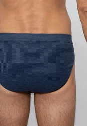 Ammann Slip ohne Eingriff Feinripp (3-St) Dunkelblau/Blau