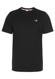 T-Shirt Kurzarm, unifarben, Rundhals, aus Baumwolle, aus Single Jersey