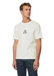 Marc O'Polo T-Shirt Markenstickerei Khaki/Beige/Grau/Weiß/Creme/Rot/Hellgrün