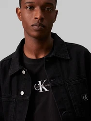Calvin Klein Jeans T-Shirt MONOLOGO TEE Schwarz/Grün