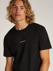Calvin Klein Jeans T-Shirt MONOLOGO TEE Schwarz/Grün