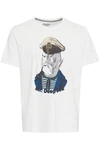Blend T-Shirt BHTee hellbeige/dunkelblau/weiß