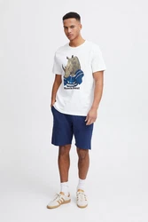 Blend T-Shirt BHTee Weiß/Hellblau/Creme/Blau/Grau/Beige/Dunkelblau/Braun