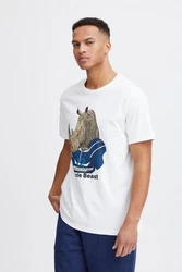 Blend T-Shirt BHTee Weiß/Hellblau/Creme/Blau/Grau/Beige/Dunkelblau/Braun