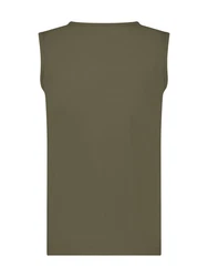 LERROS Muskelshirt Tanktop für Herren mit Brustprint Dunkelgrün