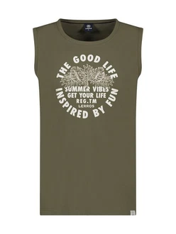 LERROS Muskelshirt Tanktop für Herren mit Brustprint LERROS Muskelshirt Tanktop für Herren mit Brustprint