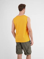 LERROS Muskelshirt Tanktop für Herren mit Brustprint Gelb