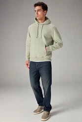 Next Jersey-Hoodie mit Grafik-Print Hellgrün/Grün/Khaki