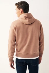 Next Jersey-Hoodie mit Grafik-Print Braun/Beige