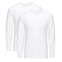 T-Shirt Herren Langarmshirt 2er Pack Rundhals Longsleeve Basic