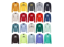 ALPHA INDUSTRIES Sweatshirt Hellblau/Lila/Fliederfarben/Dunkelblau