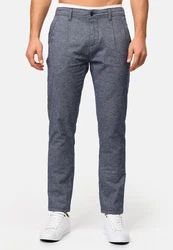 Indicode Chinohose INRemy Grau/Dunkelblau/Blau