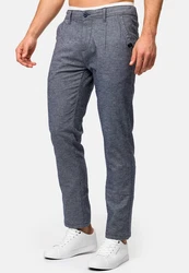 Indicode Chinohose INRemy Grau/Dunkelblau/Blau