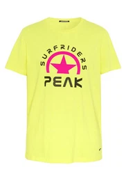 Print-Shirt T-Shirt im label-typischem Schriftzug-Design 1