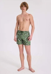 WESTMARK LONDON Badeshorts WMPATTERN SWIMSHORTS Grün/Dunkelgrün
