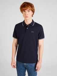 Gant Tipping Pique Rugger Poloshirt Blau
