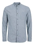 JACK & JONES Hemd JJEBand Grau/Blau/Dunkelblau