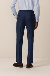 Next Anzughose Strukturierter Anzug Slim Fit Hose Dunkelblau