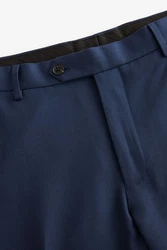 Next Anzughose Strukturierter Anzug Slim Fit Hose Dunkelblau