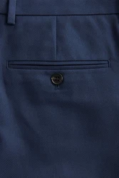 Next Anzughose Strukturierter Anzug Slim Fit Hose Dunkelblau