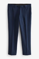 Next Anzughose Strukturierter Anzug Slim Fit Hose Dunkelblau