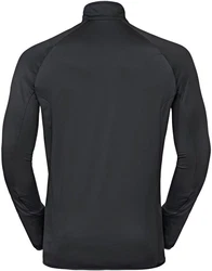 Odlo Longsleeve Mid Layer 1/2 Zip Berra Dunkelgrau/Grau/Schwarz/Dunkelblau