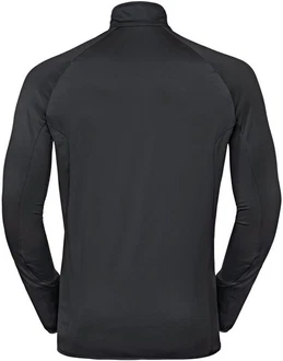 Odlo Longsleeve Mid Layer 1/2 Zip Berra Dunkelgrau/Grau/Schwarz/Dunkelblau