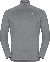 Odlo Longsleeve Mid Layer 1/2 Zip Berra Hellgrau/Grau/Dunkelgrau
