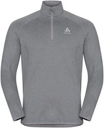 Odlo Longsleeve Mid Layer 1/2 Zip Berra Hellgrau/Grau/Dunkelgrau