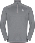 Odlo Longsleeve Mid Layer 1/2 Zip Berra Hellgrau/Grau/Dunkelgrau