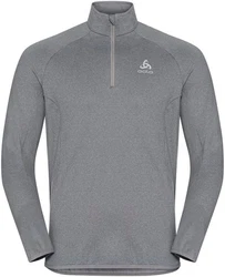 Odlo Longsleeve Mid Layer 1/2 Zip Berra Hellgrau/Grau/Dunkelgrau