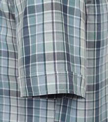 CASAMODA Kurzarmhemd Comfort Fit Grau/Blau/Hellblau/Grün/Türkis