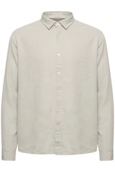 !Solid Flanellhemd Oberhemd Khaki/Weiß/Grau