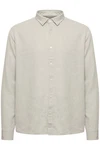 !Solid Flanellhemd Oberhemd Khaki/Weiß/Grau