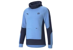 PUMA 2-in-1 Pullover Hoodie Manchester City Evostripe Hellblau/Blau