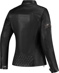 Rusty Stitches Motorradjacke Joyce V2 Schwarz/Grün/Rosa/Grau/Dunkelgrau