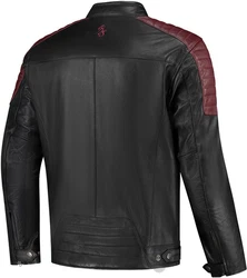 Rusty Stitches Motorradjacke Cooper Rot/Dunkelrot/Bordeaux