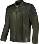 Rusty Stitches Motorradjacke Cooper Dunkelgrün/Grün
