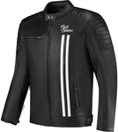 Rusty Stitches Motorradjacke Cooper Weiß/Grau/Schwarz