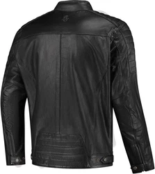 Rusty Stitches Motorradjacke Cooper Schwarz/Braun