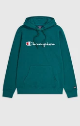 Sweatshirt Herren Kapuzenpullover mit groem -Sticklogo - Laubgrn