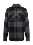 Jack & Jones Karohemd JJEDARREN Overshirt LS Schwarz/Grau