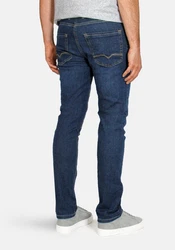 MAC 5-Pocket-Jeans Arne Pipe Sommer-Denim Blau/Dunkelblau