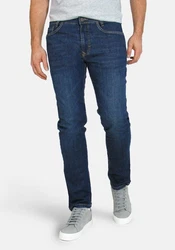 MAC 5-Pocket-Jeans Arne Pipe Sommer-Denim Blau/Dunkelblau