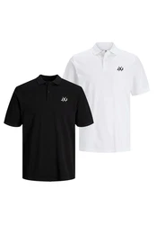 Jack & Jones Poloshirt RISE INFINITY POLO MULTIPACK Weiß/Dunkelblau/Schwarz/Rot