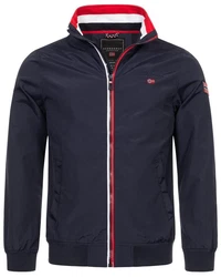 Geographical Norway Steppjacke Übergangsjacke Herbstjacke Jacke Windbreaker Blouson Stehkragen Dunkelblau